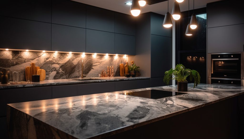 Contemporary LED kitchen lighting