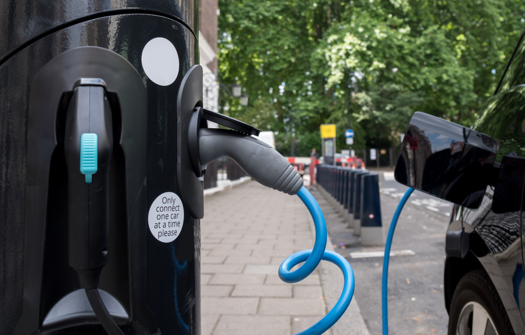 Image showing an electric vehicle (EV) charging point