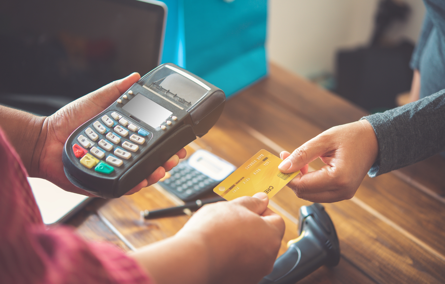 Image showing a payment being made by credit card
