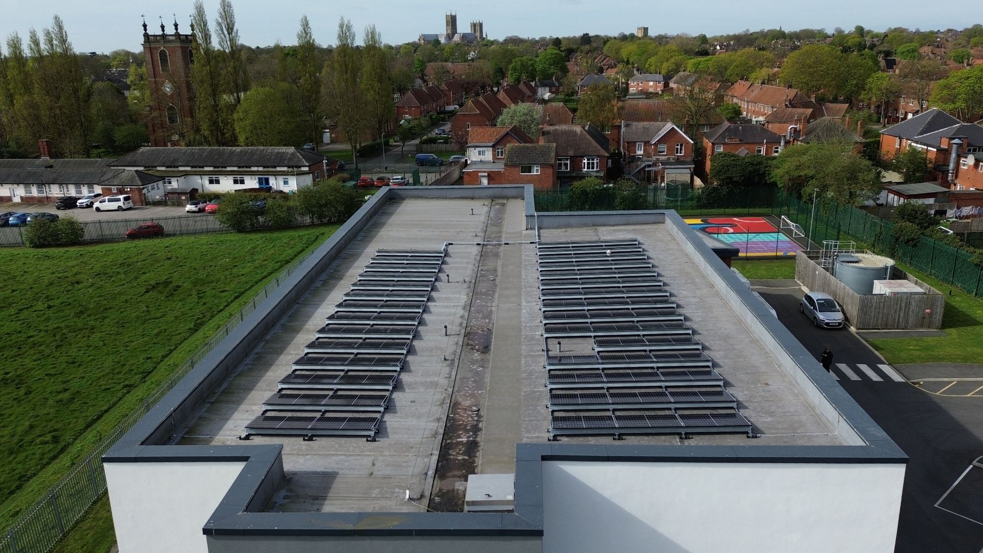 Springwell Alternative Academy Commercial Solar PV Installation - Lincoln