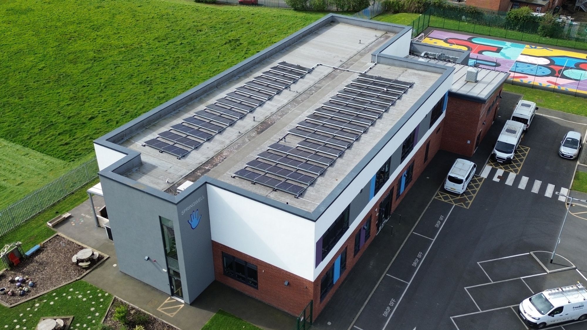 Springwell Alternative Academy Commercial Solar PV Installation - Lincoln