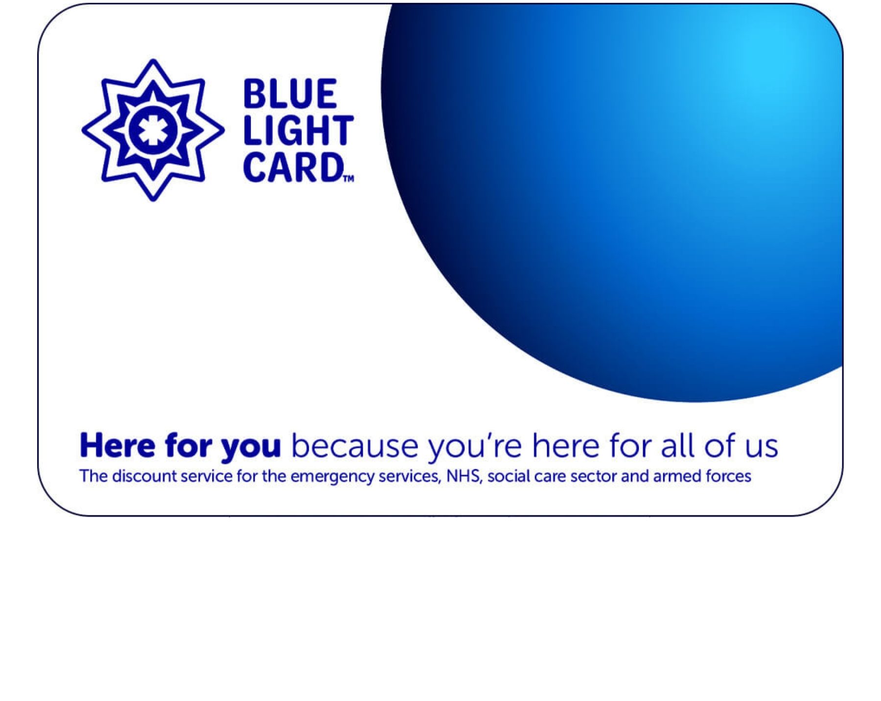 Blue Light Discount Card